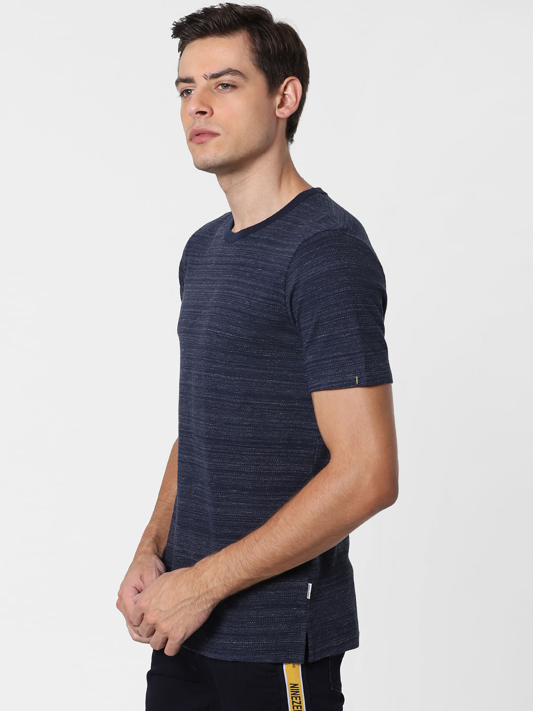 Dark Blue Crew Neck T-Shirt
