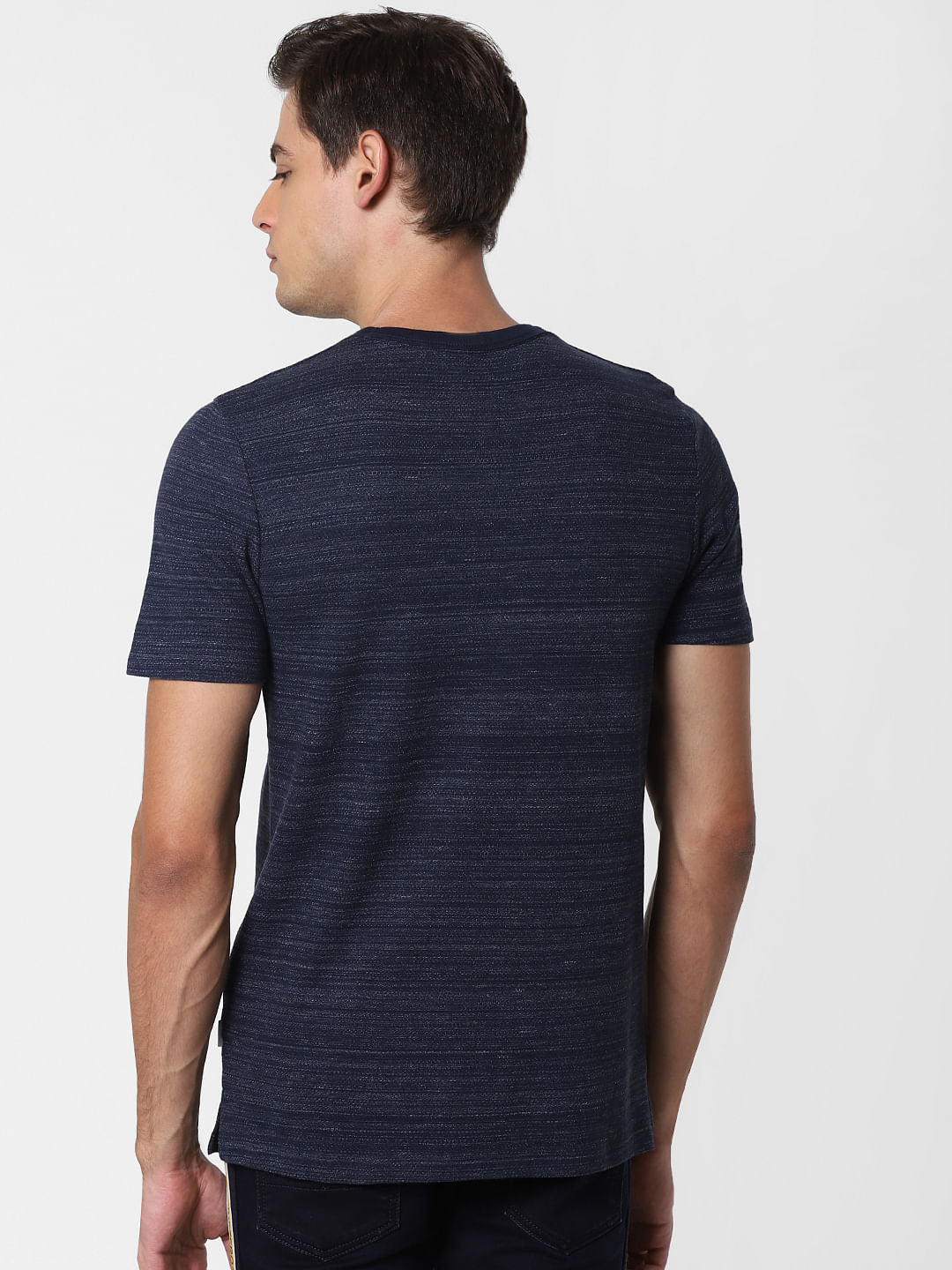 Dark Blue Crew Neck T-Shirt