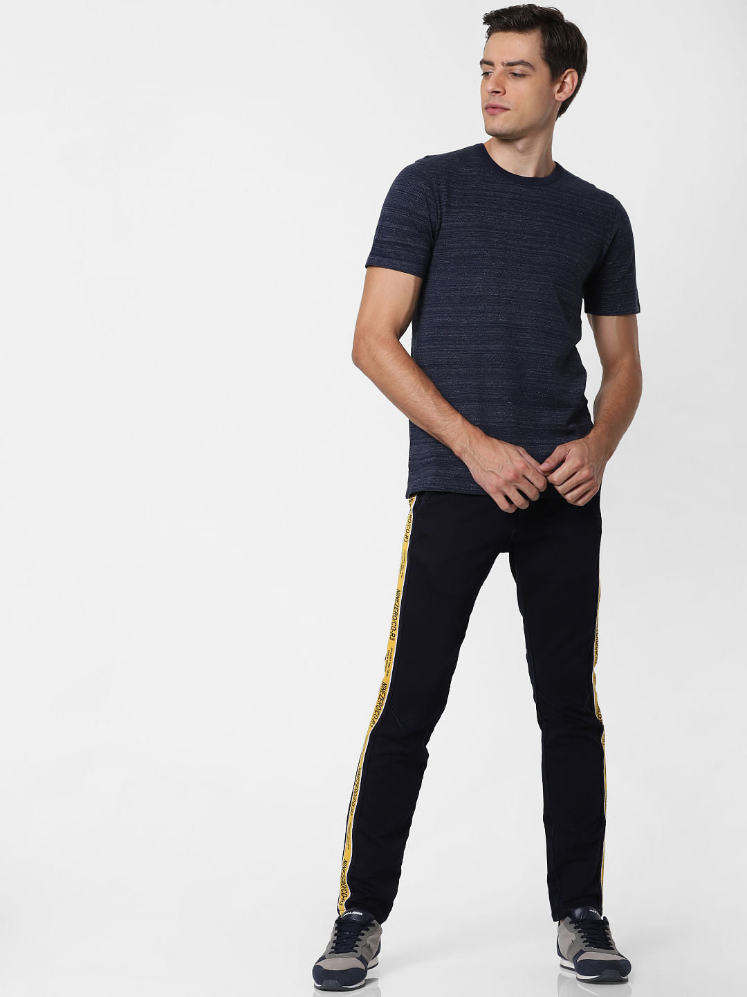 Dark Blue Crew Neck T-Shirt