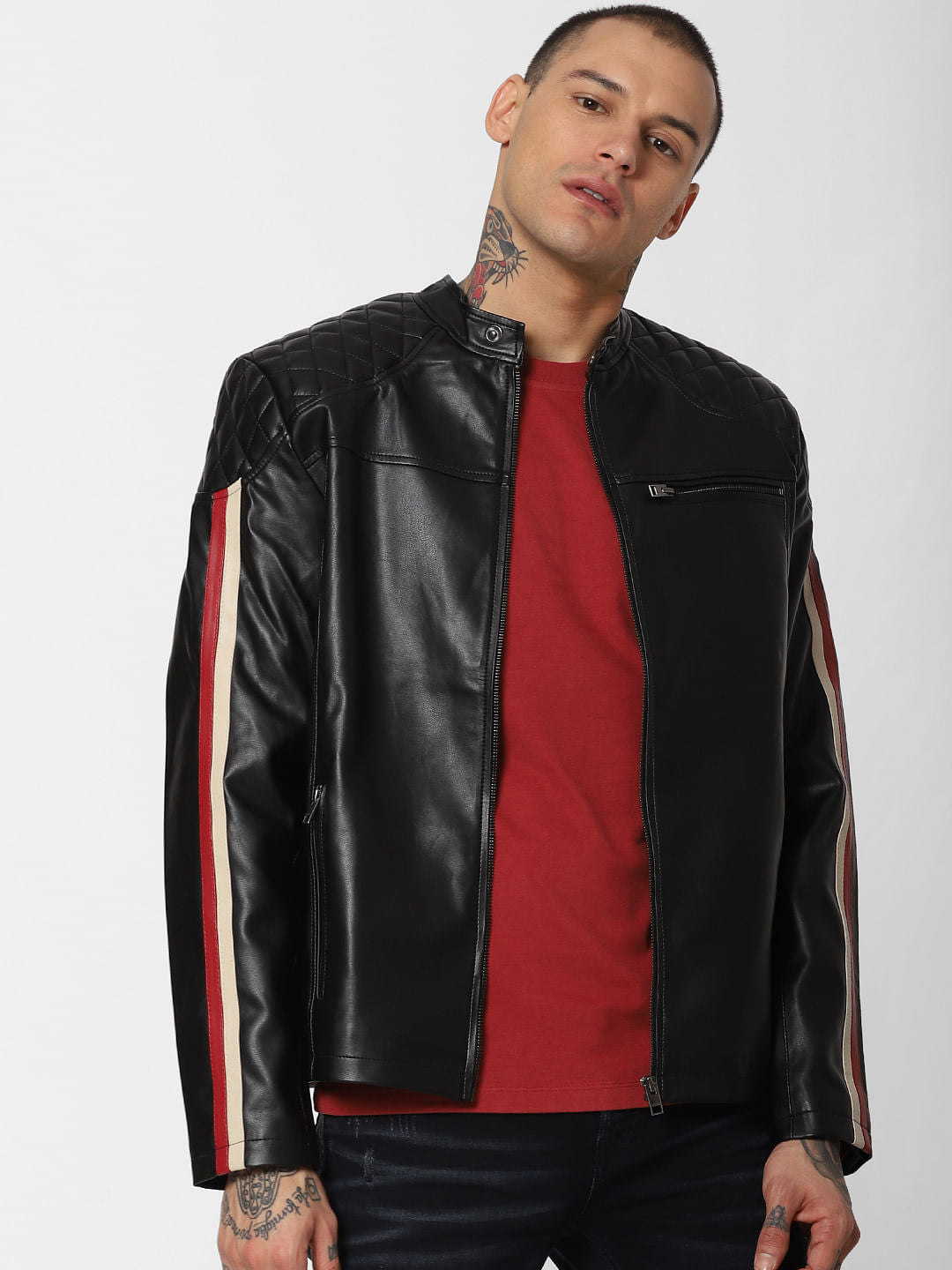 Red Logo Print Crew Neck T-Shirt - S