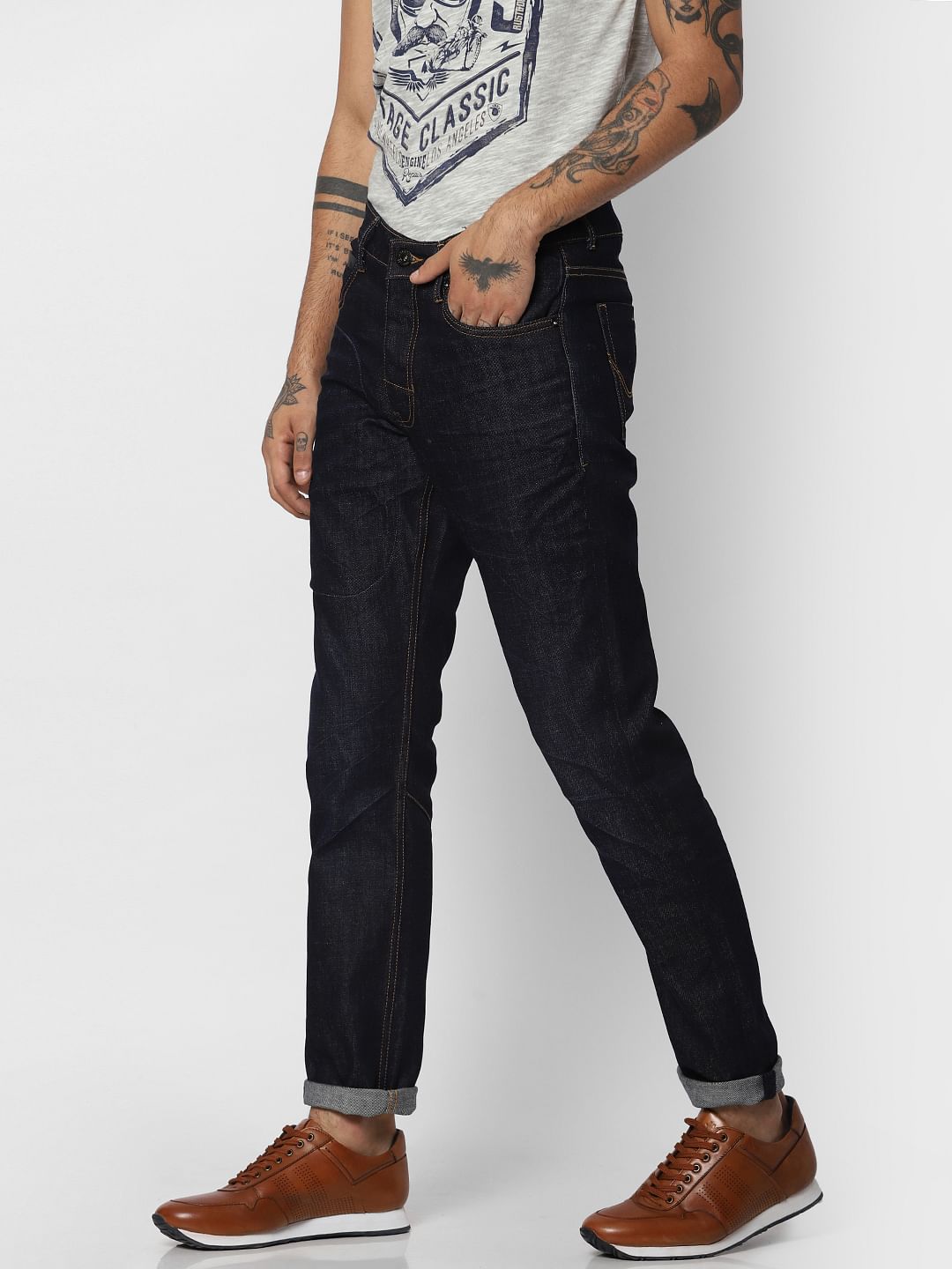 Dark Blue    Aqua Safe    Glenn Slim Fit Jeans