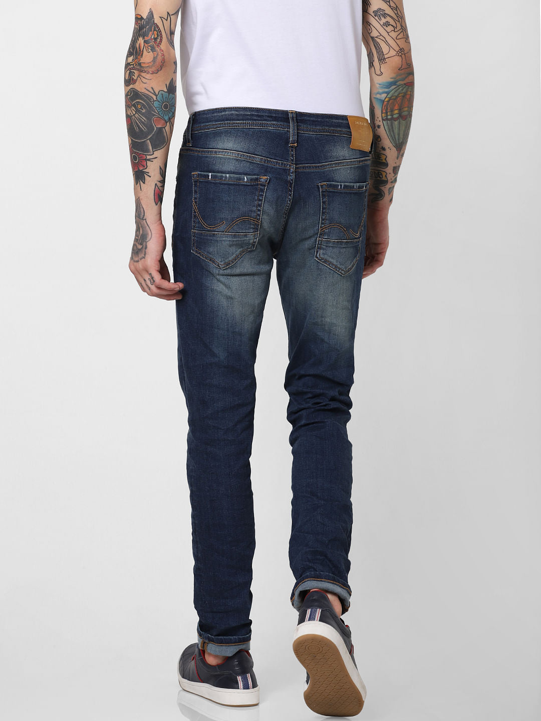 Blue Low Rise Ben Skinny Fit Jeans