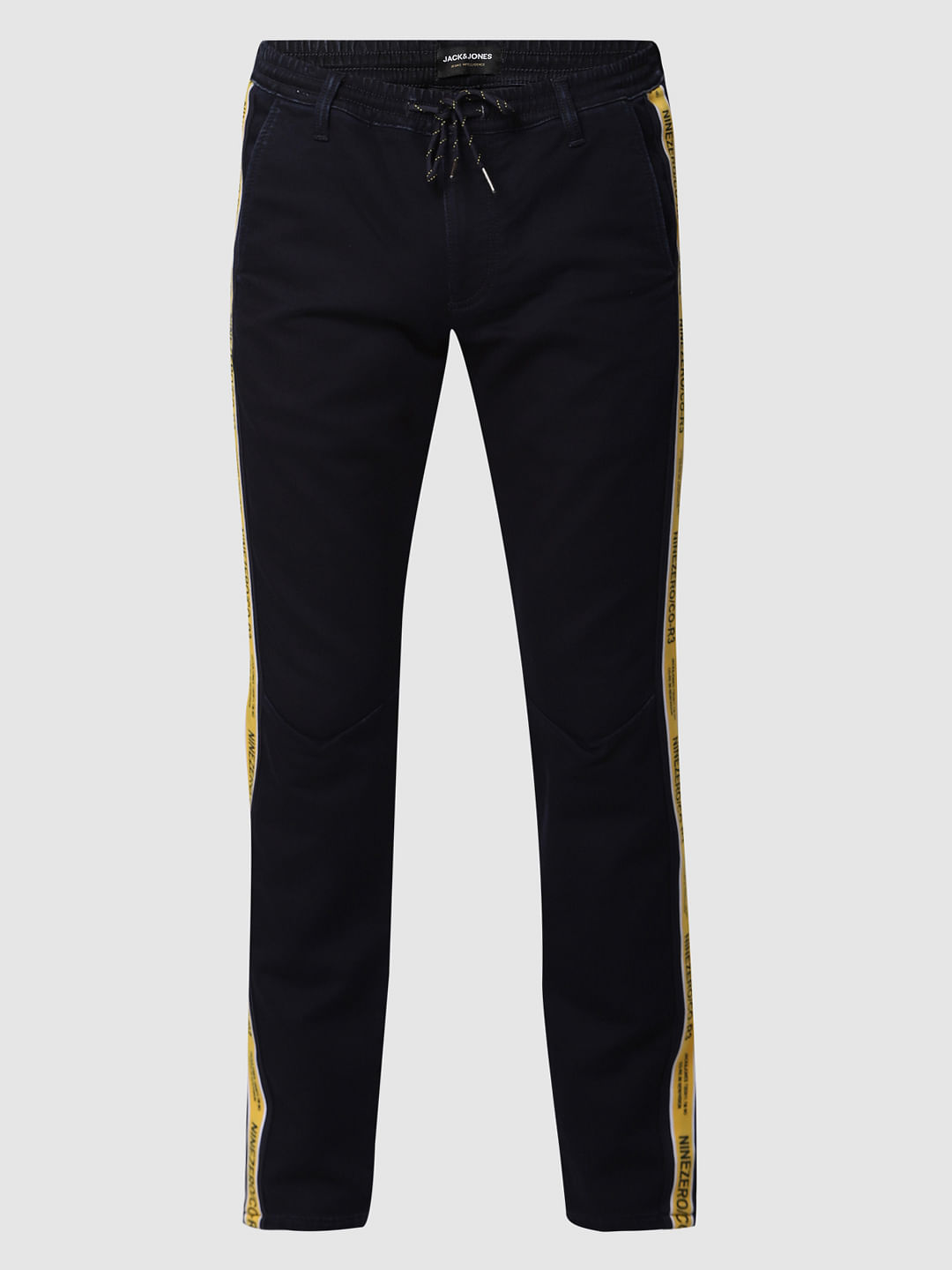 Blue Low Rise Indigo Knit Slim Jeans
