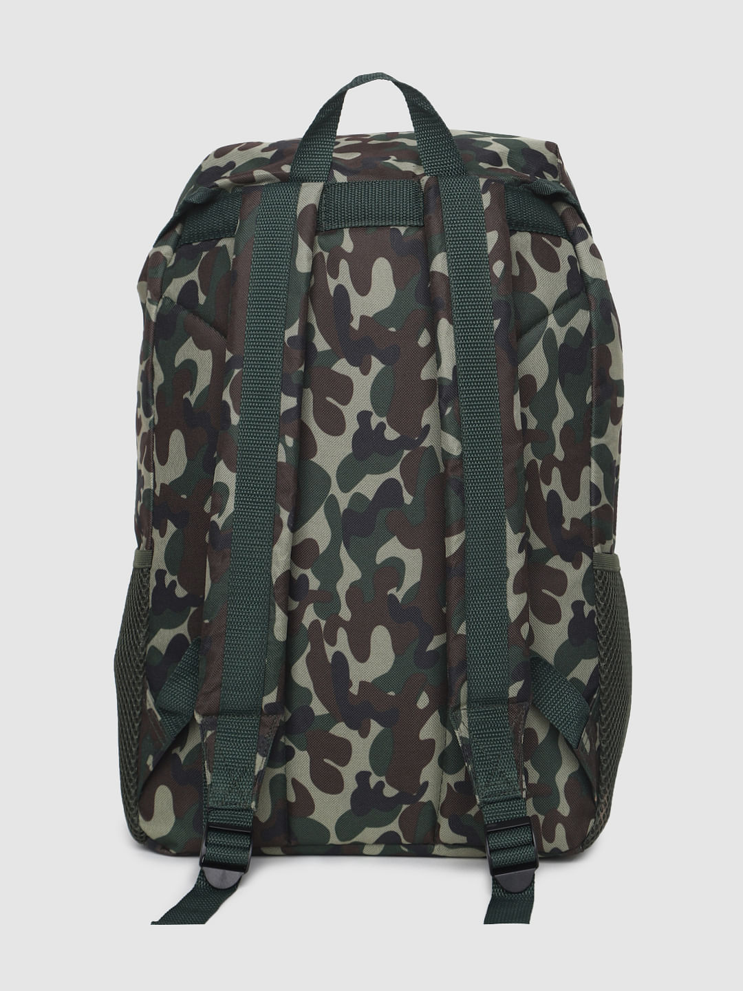 Green Camo Print Backpack
