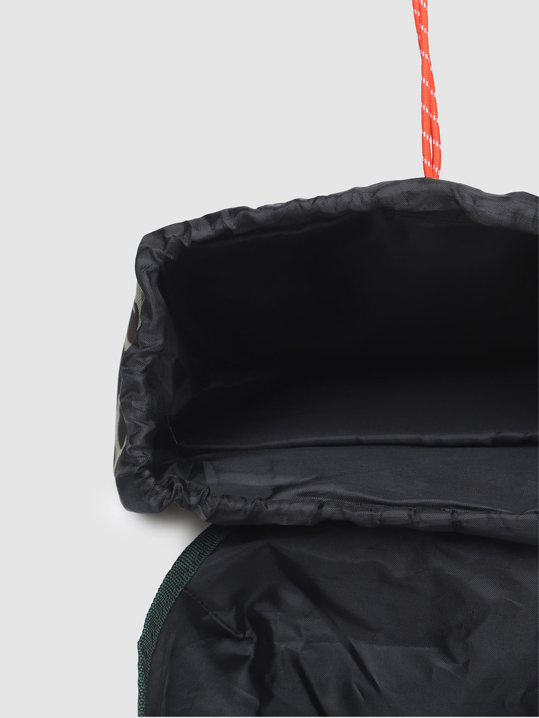 Green Camo Print Backpack