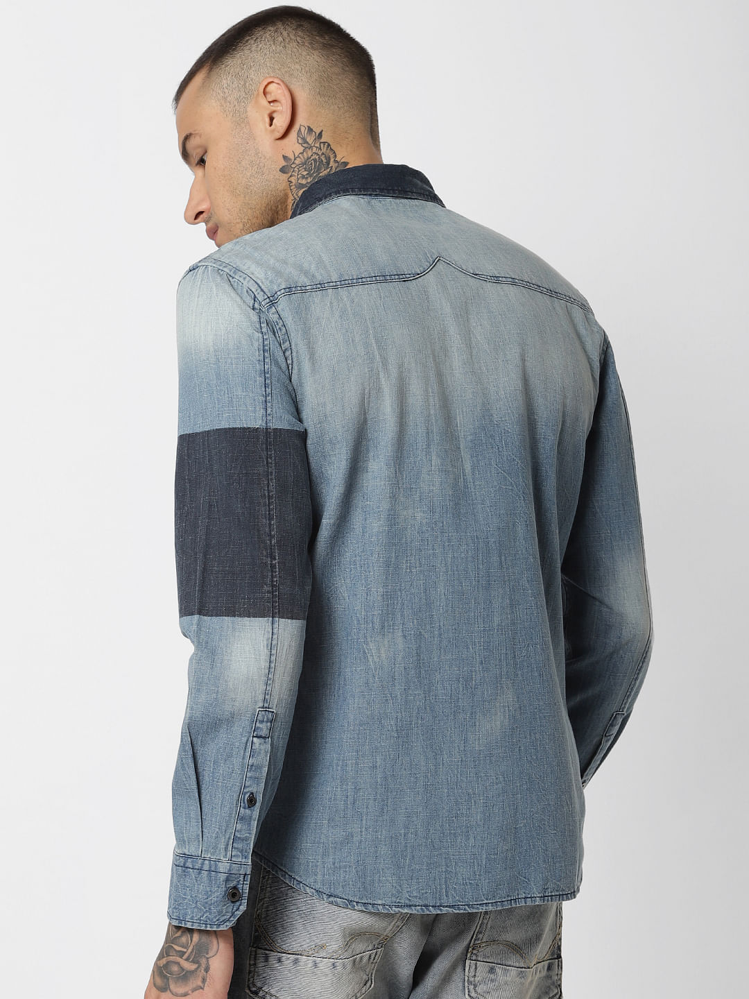 Blue Denim Full Sleeves Shirt