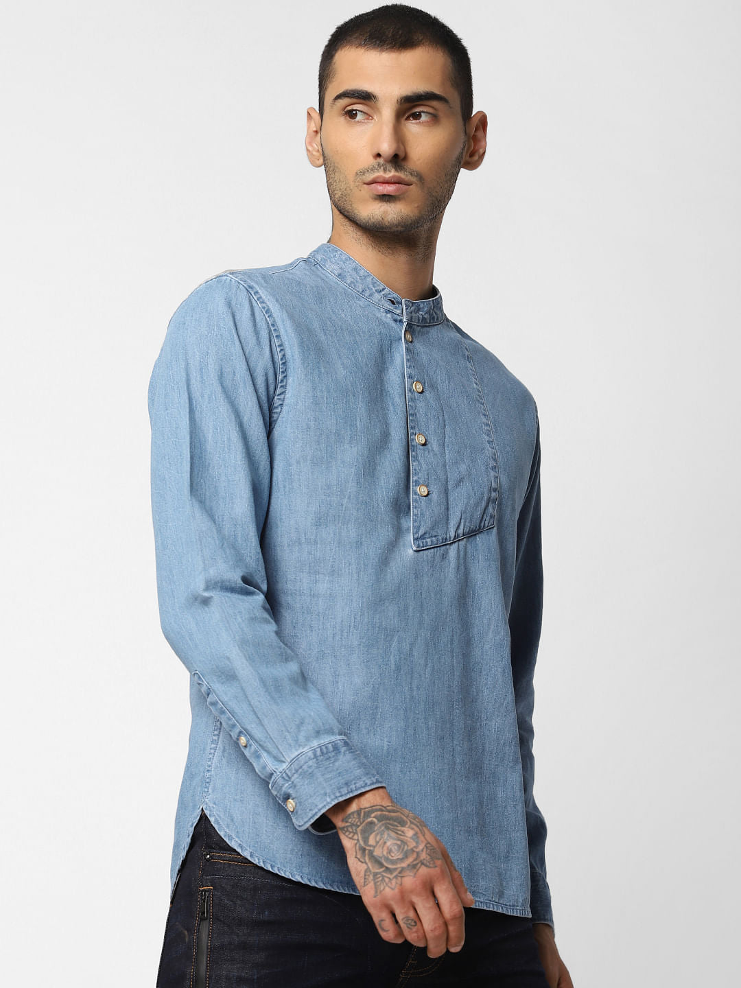Blue Full Sleeves Shirt