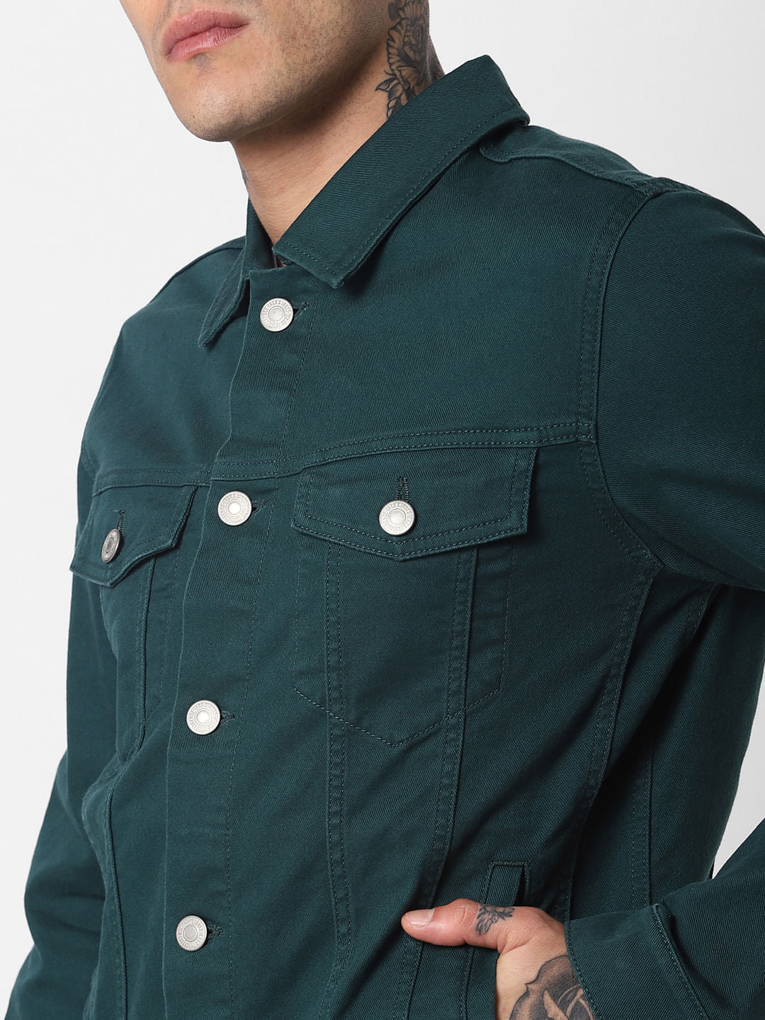Teal Denim Jacket