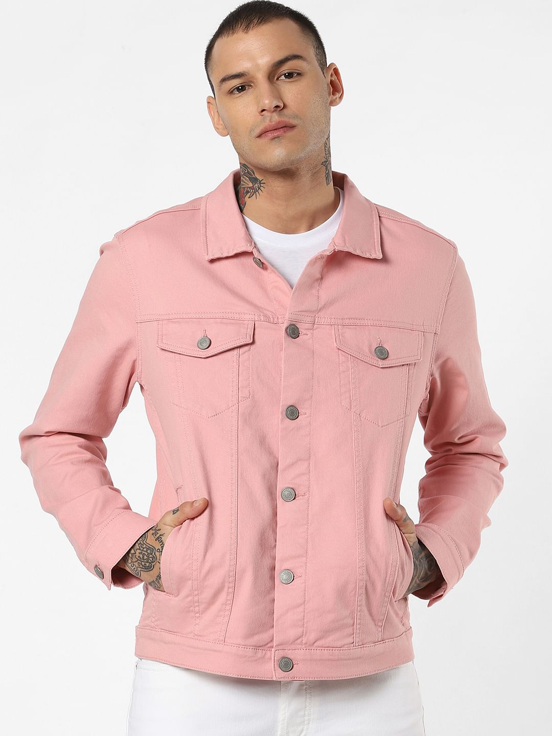 Pink Denim Jacket