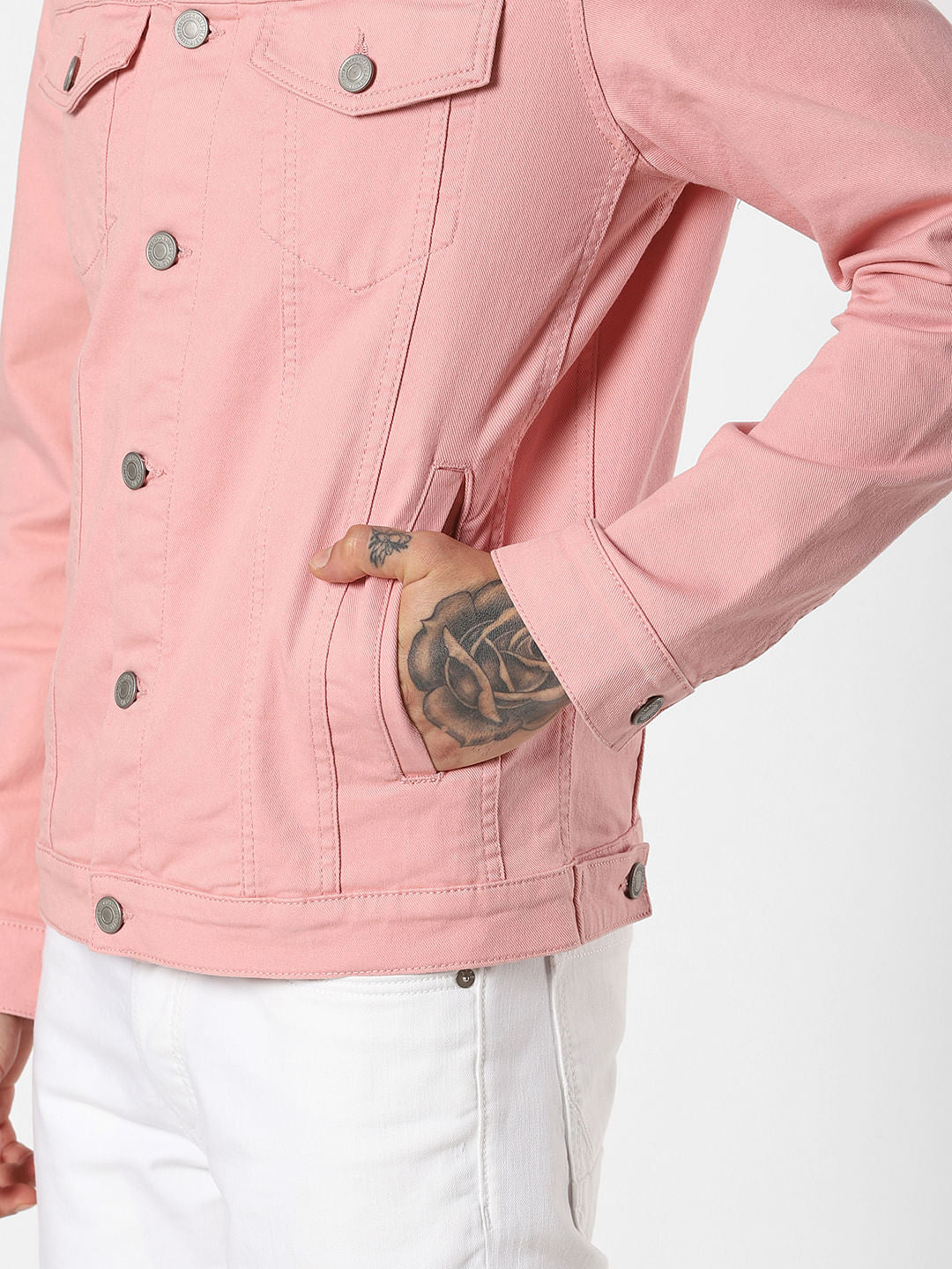 Pink Denim Jacket