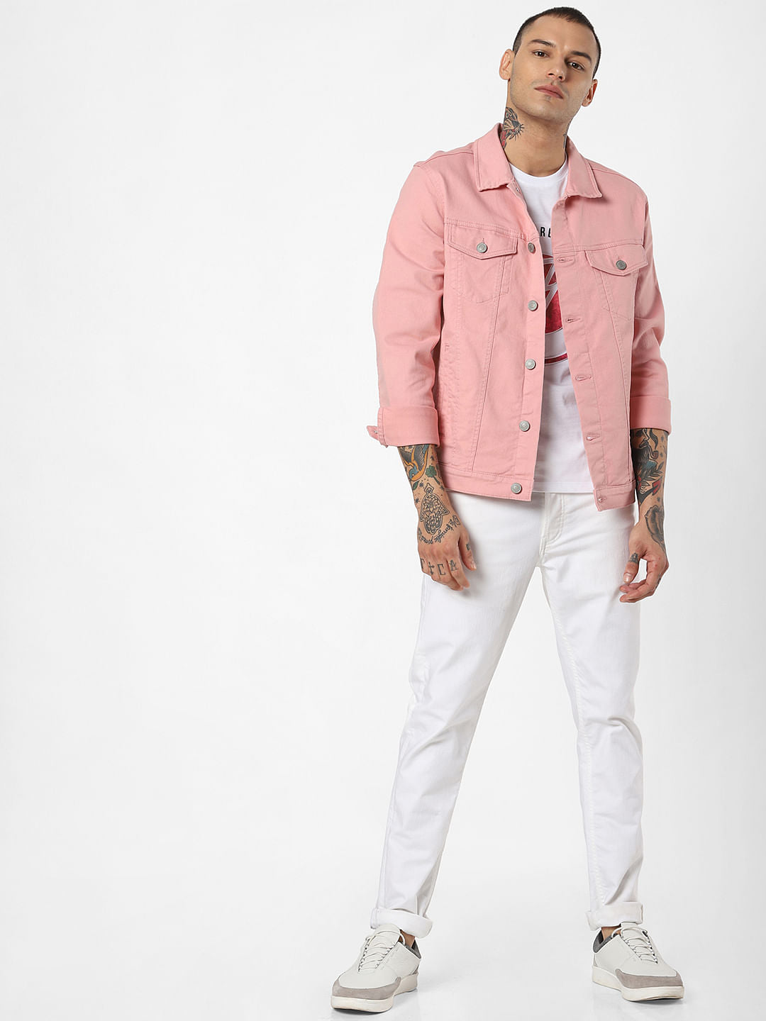 Pink Denim Jacket