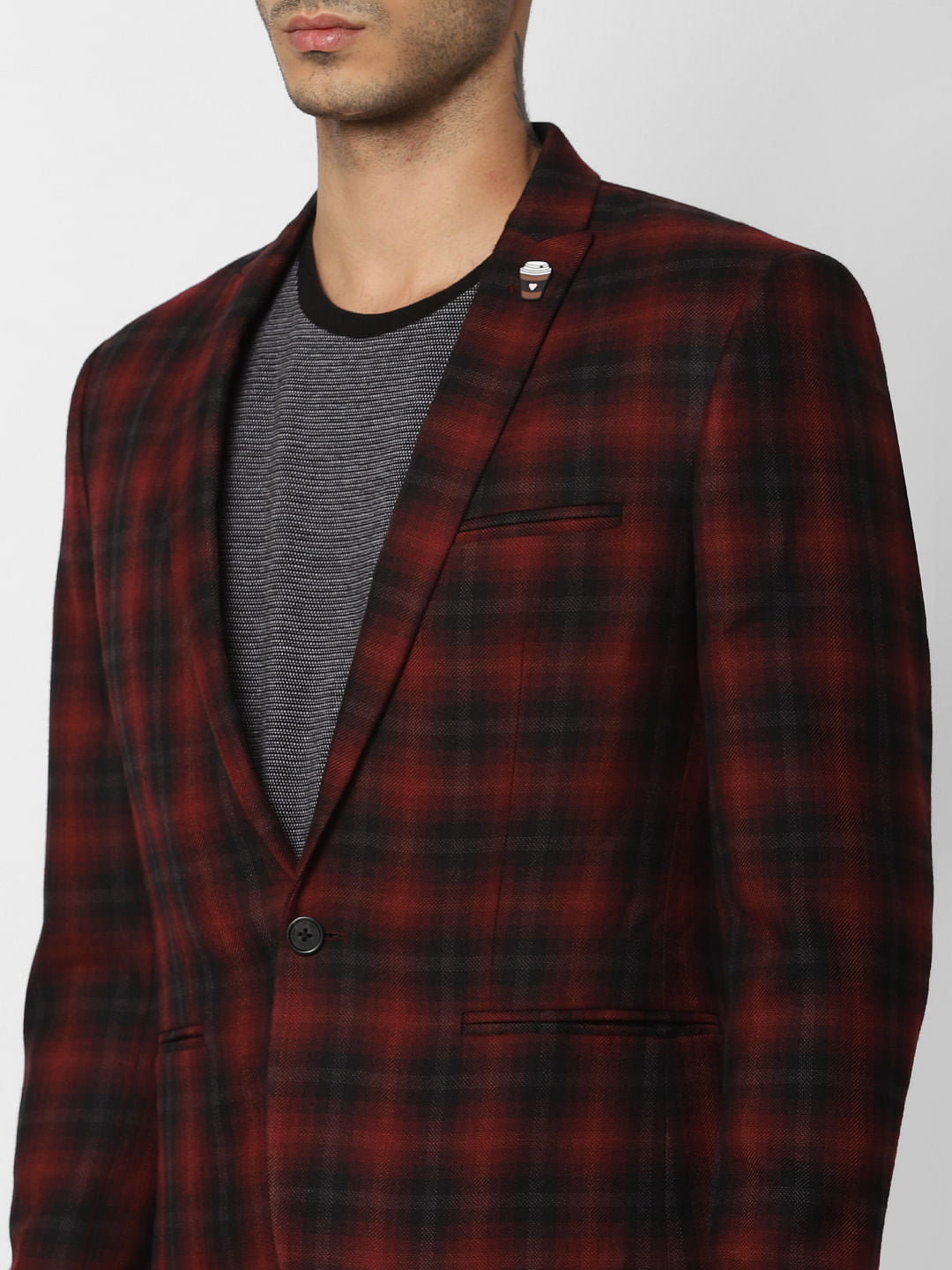 Red Check Blazer