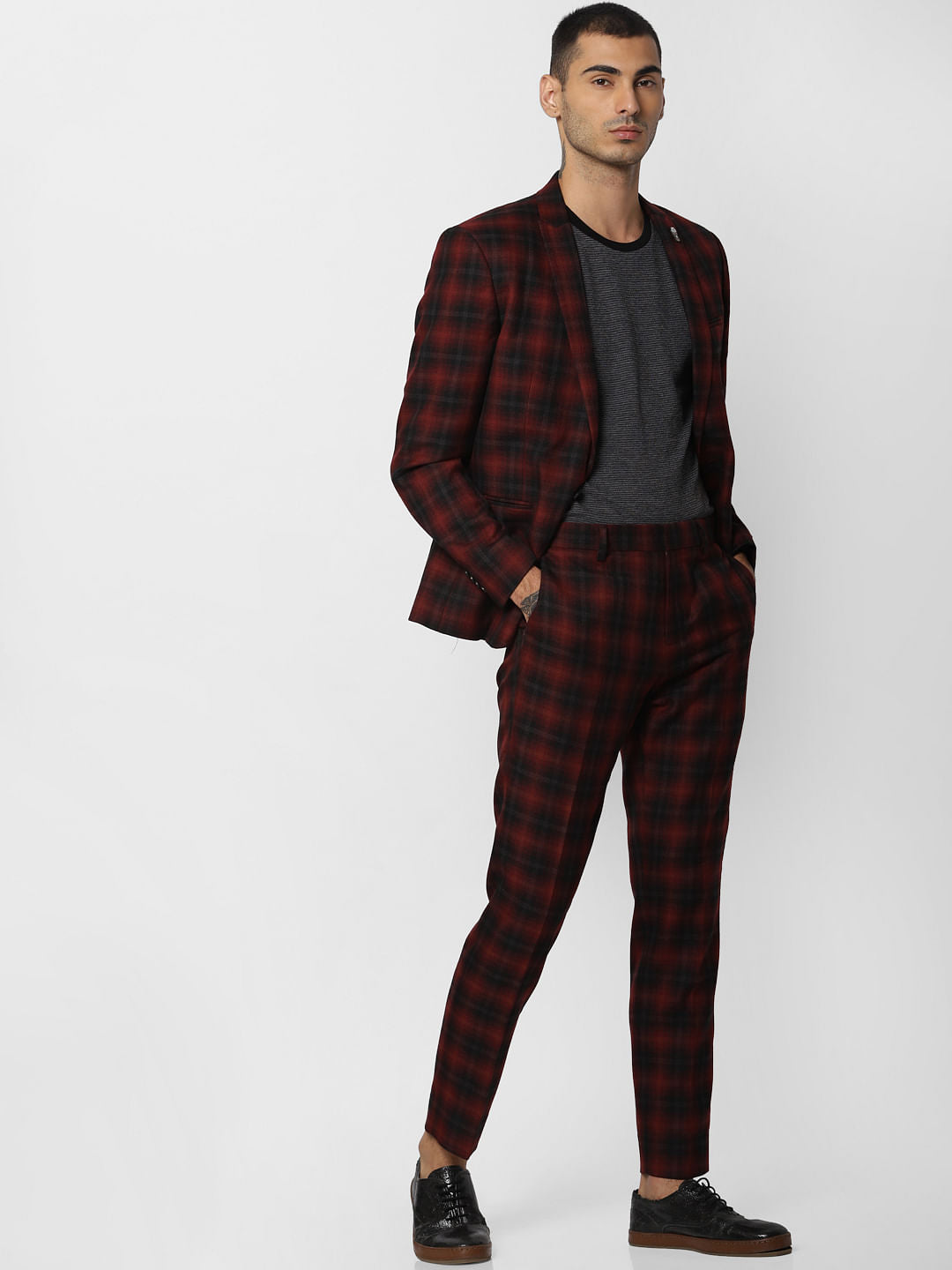 Red Check Blazer
