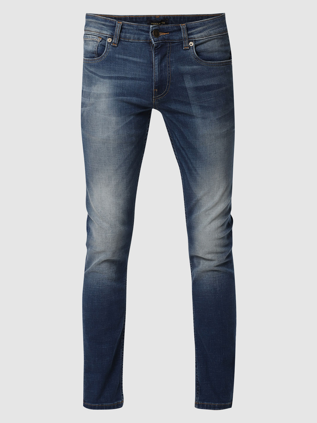 Blue Low Rise Glenn Slim Fit Jeans