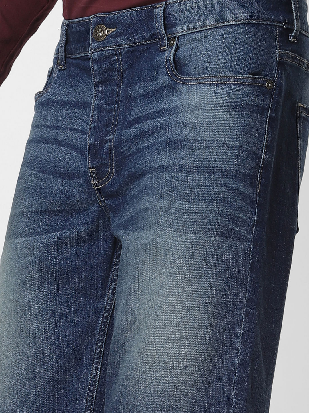 Dark Blue Denim Shorts