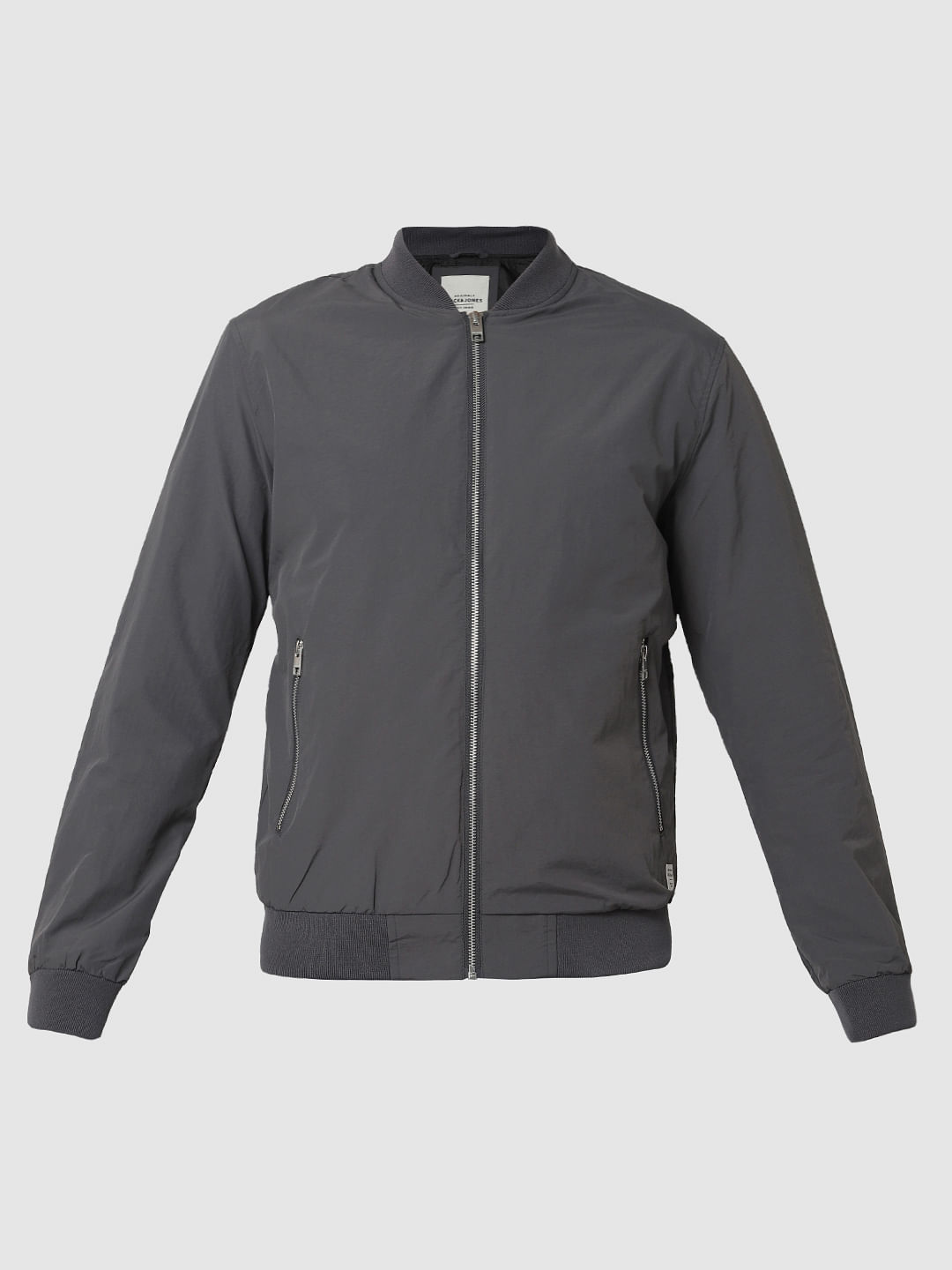 Grey Bomber Jacket