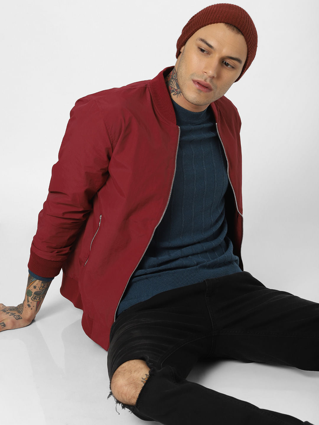 Red Bomber Jacket