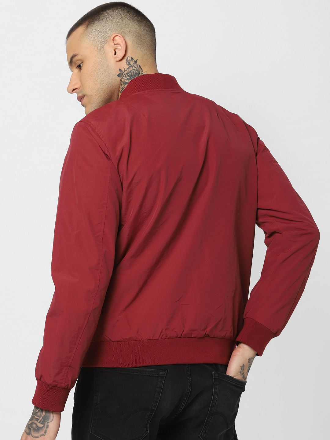 Red Bomber Jacket