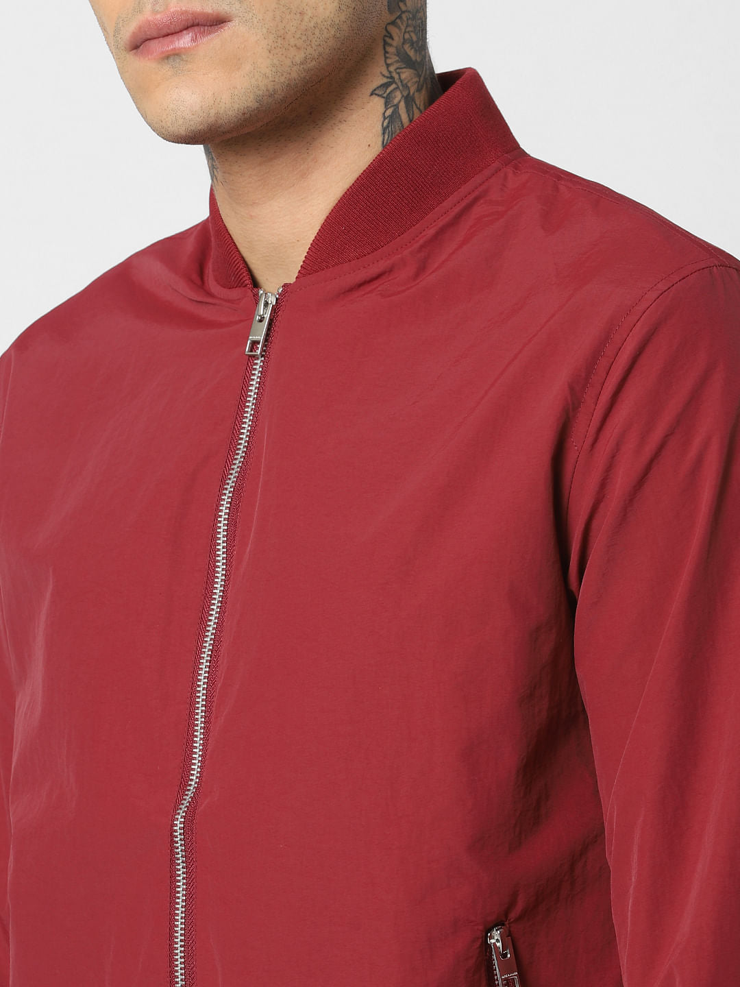 Red Bomber Jacket