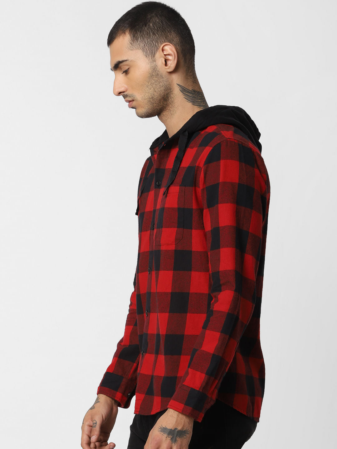 Red Check Full Sleeves Shirt