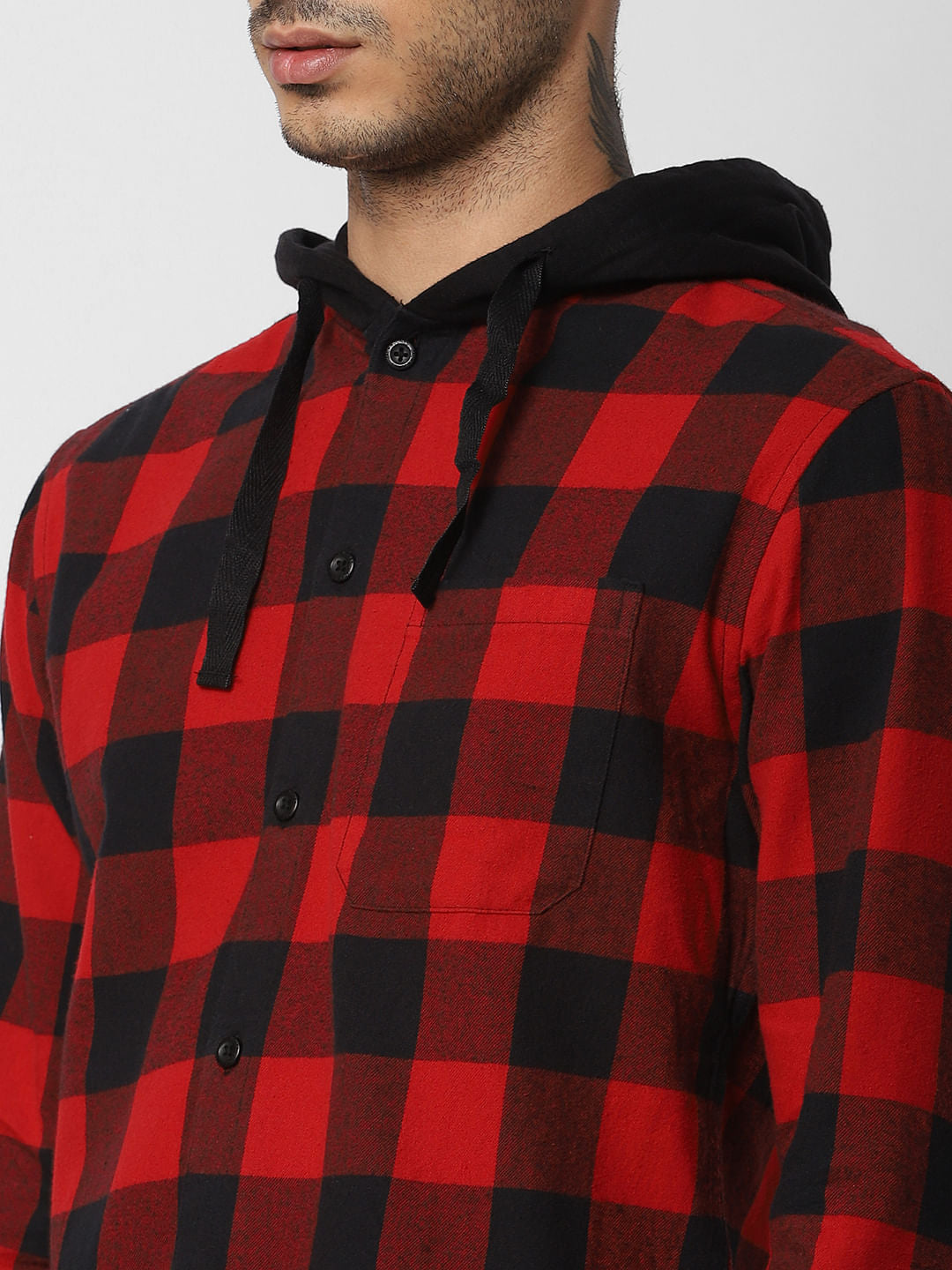 Red Check Full Sleeves Shirt