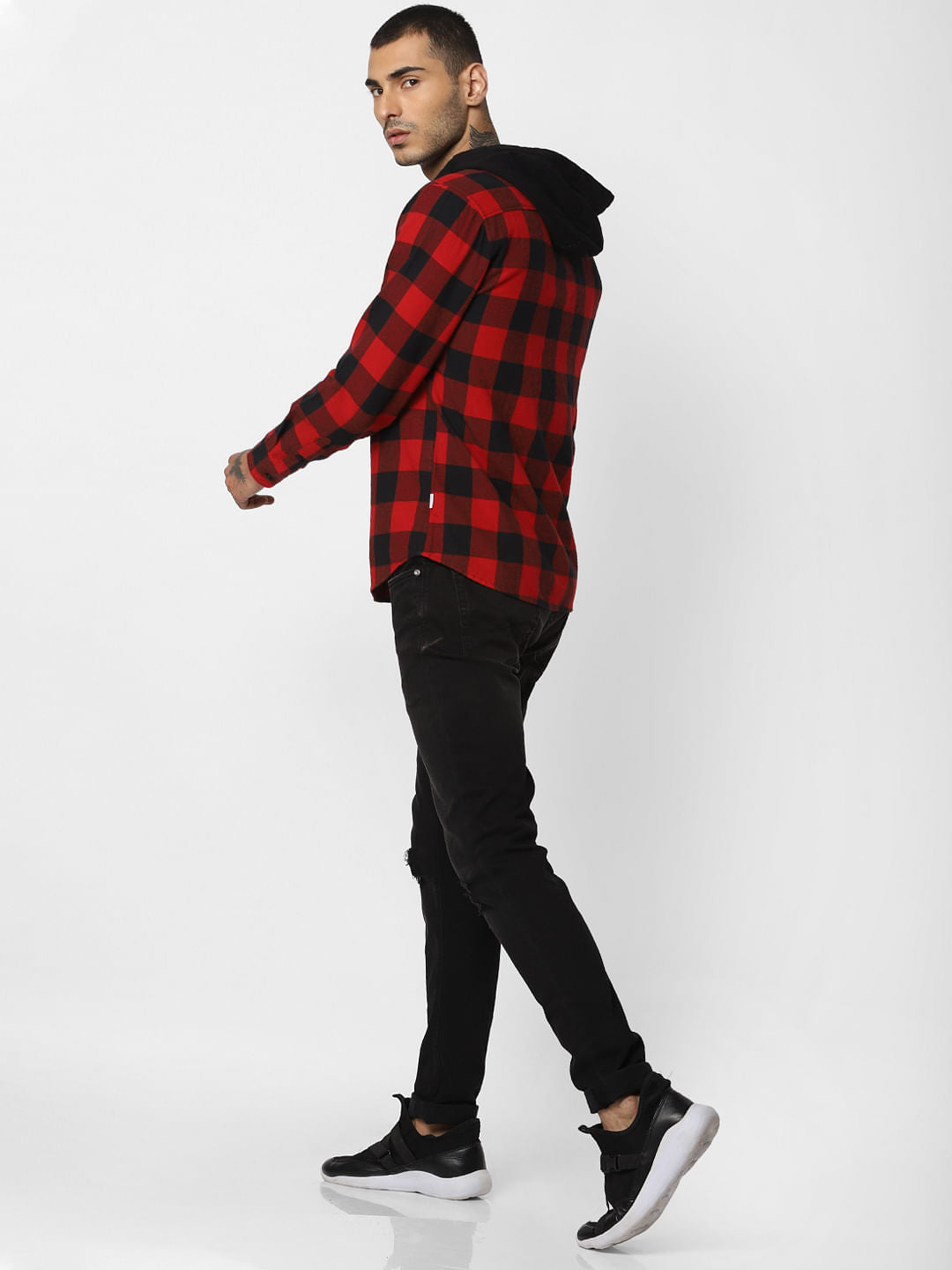 Red Check Full Sleeves Shirt