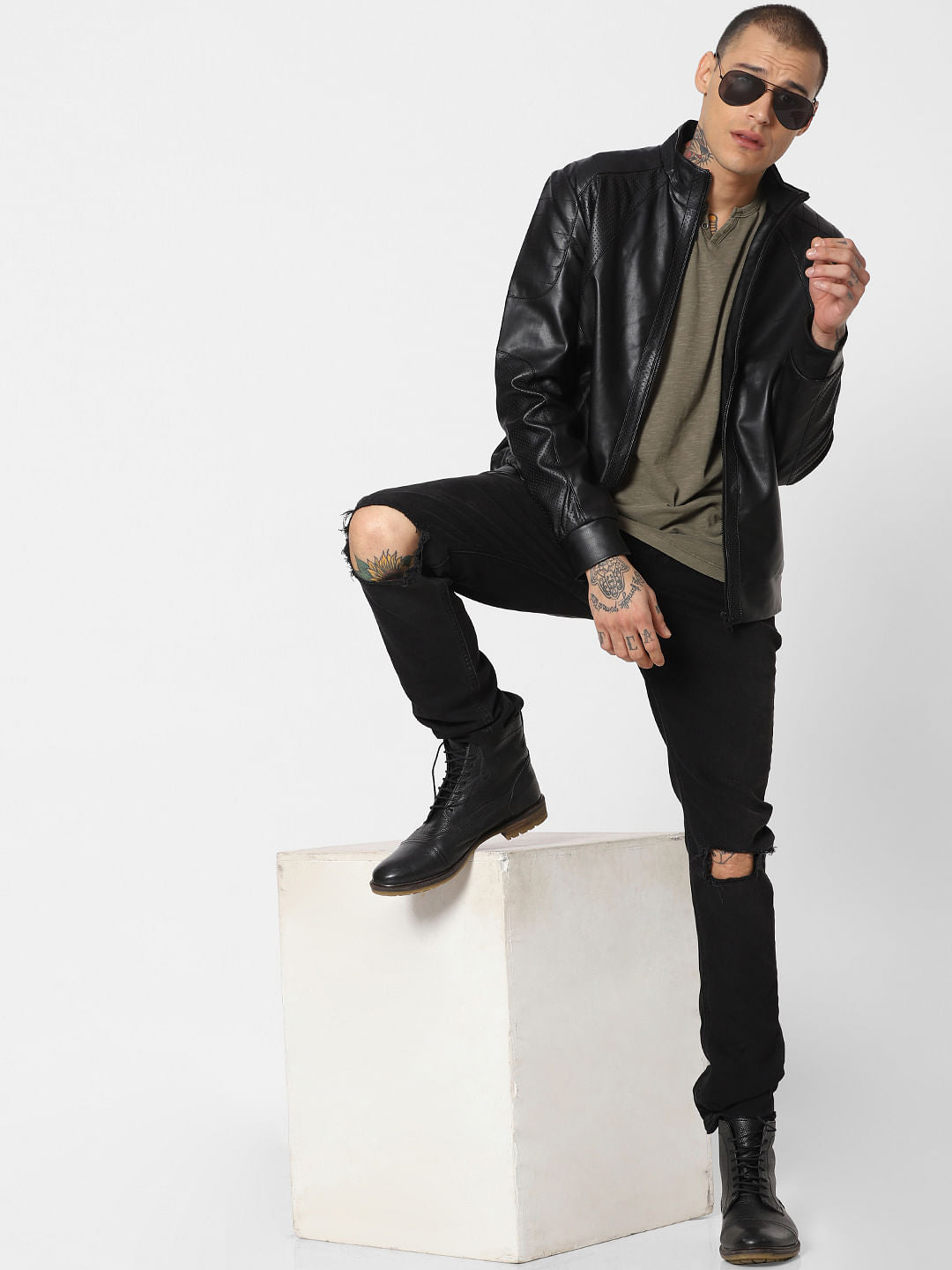 Black Pu Jacket - S