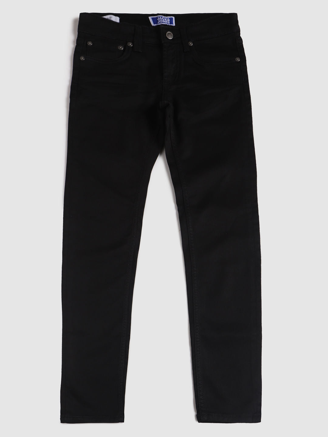 Boys Black Mid Rise Glenn Slim Fit Jeans - 128/8Y