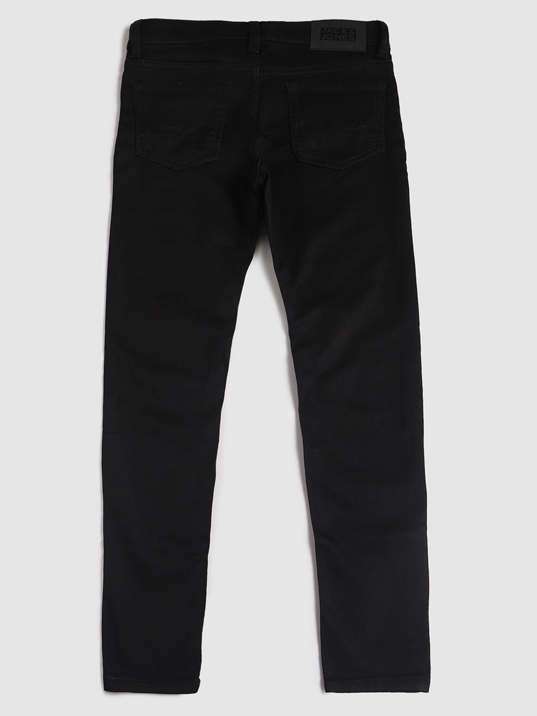Boys Black Mid Rise Glenn Slim Fit Jeans