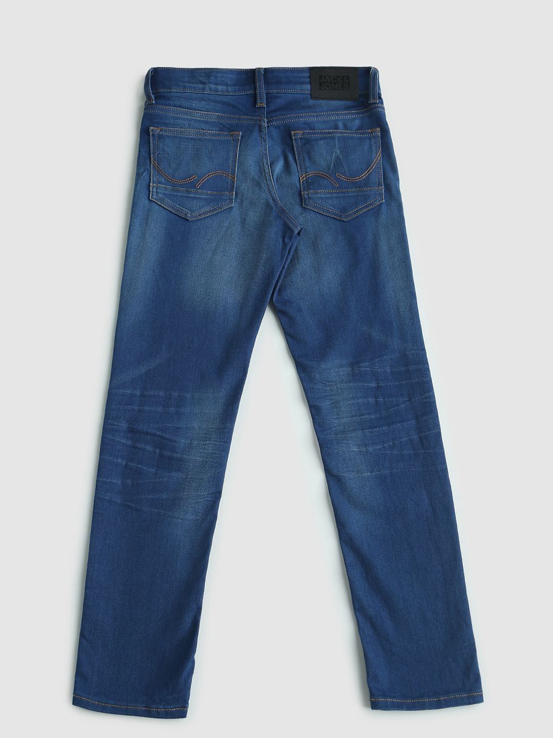 Boys Blue Mid Rise Tim Slim Fit Jeans