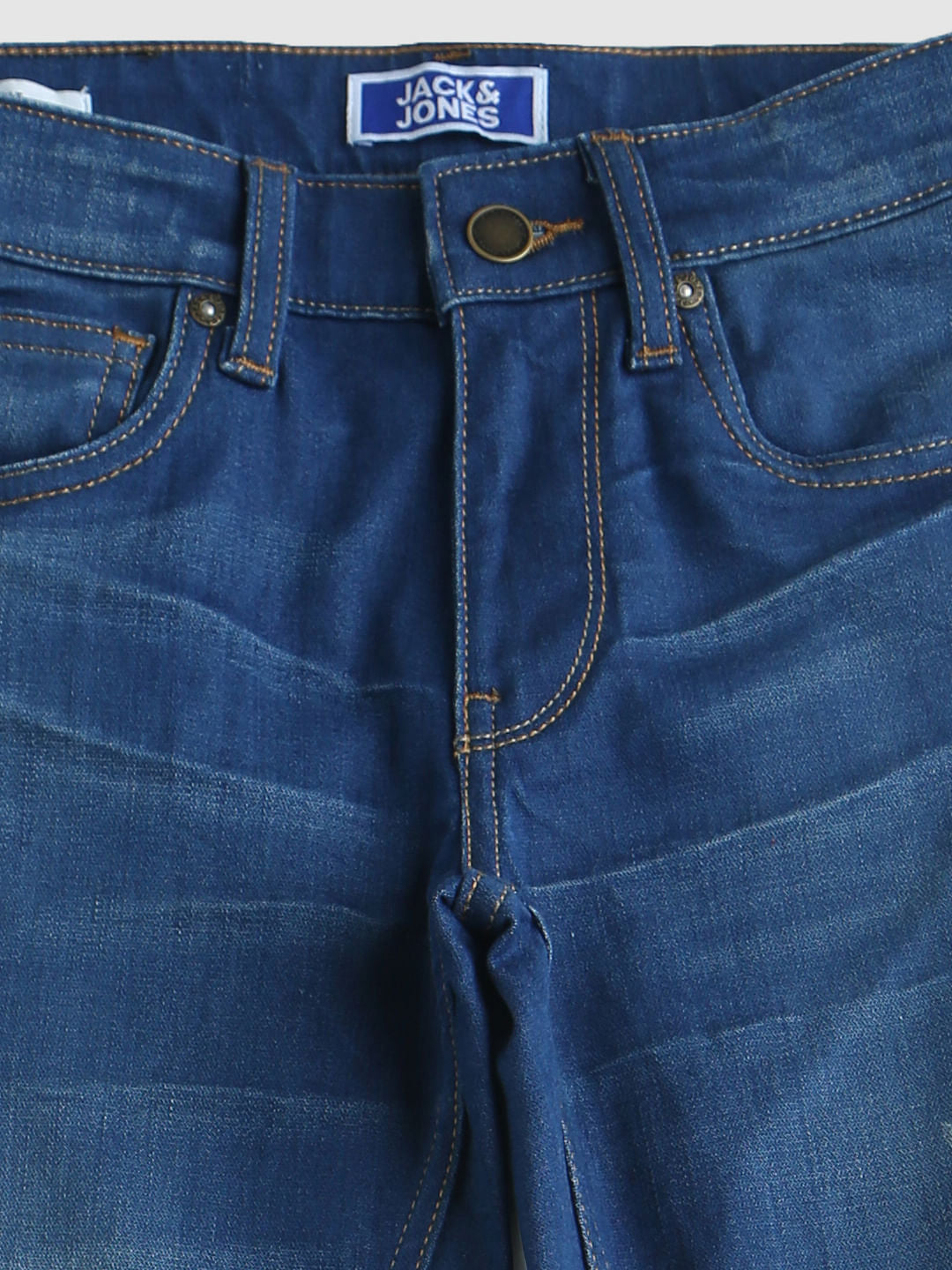 Boys Blue Mid Rise Tim Slim Fit Jeans