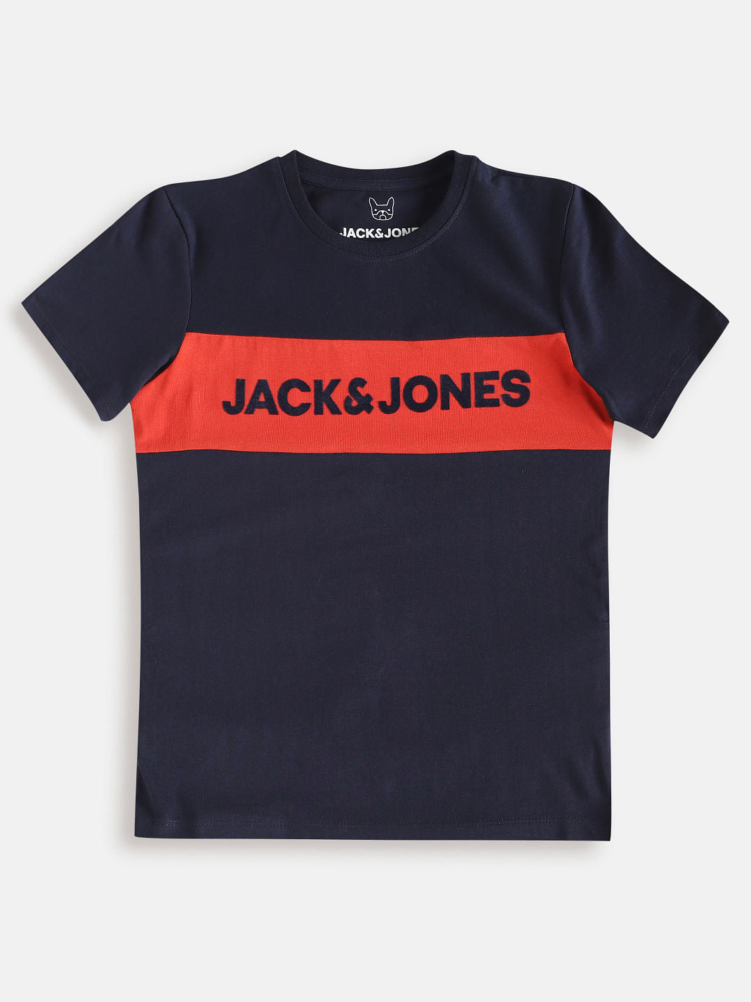 Boys Blue Logo Print Crew Neck T-shirt - 128/8Y