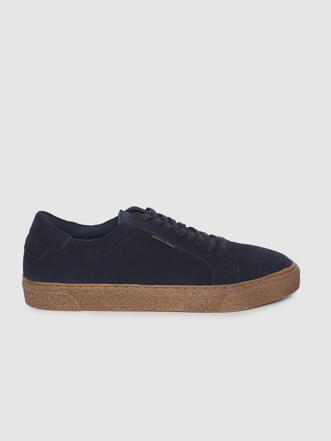 Navy Blue Suede Sneakers - 6