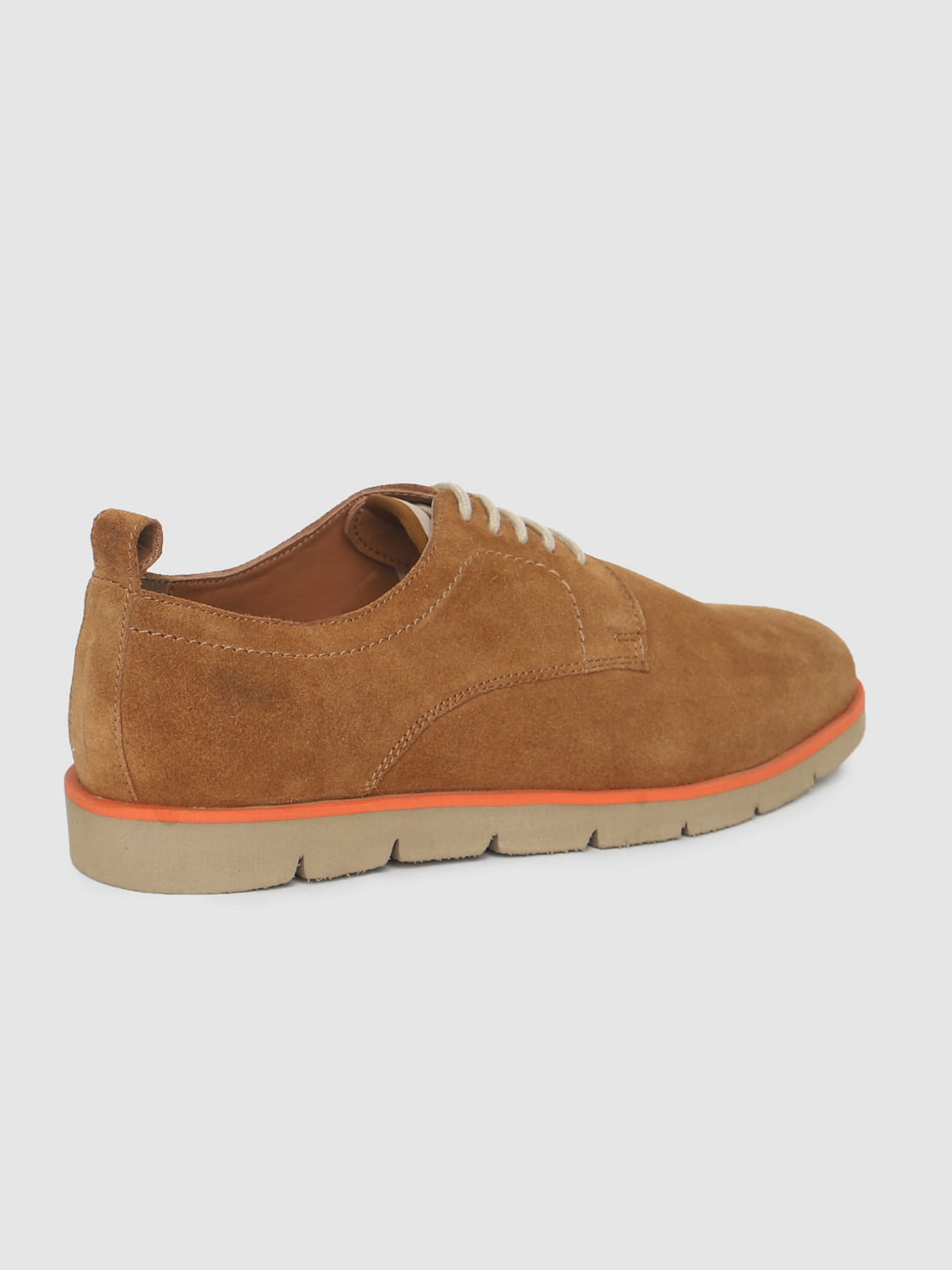 Tan Suede Formal Shoes