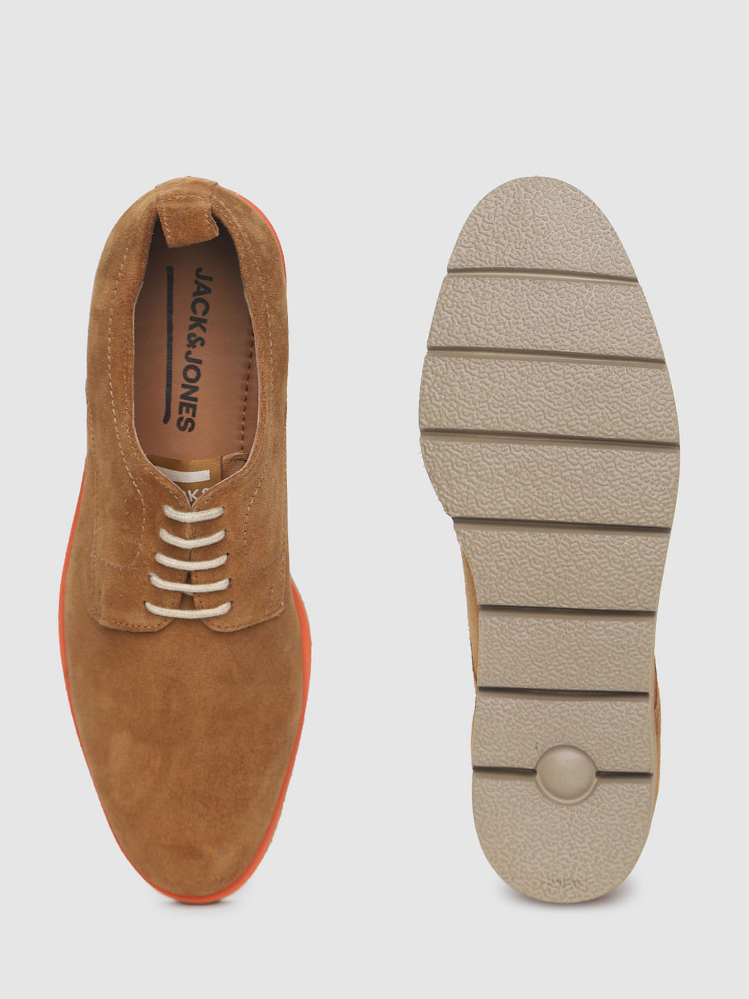 Tan Suede Formal Shoes