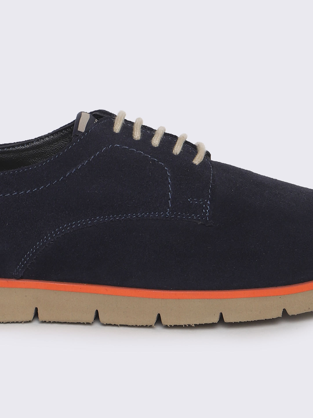 Navy Blue Suede Formal Shoes