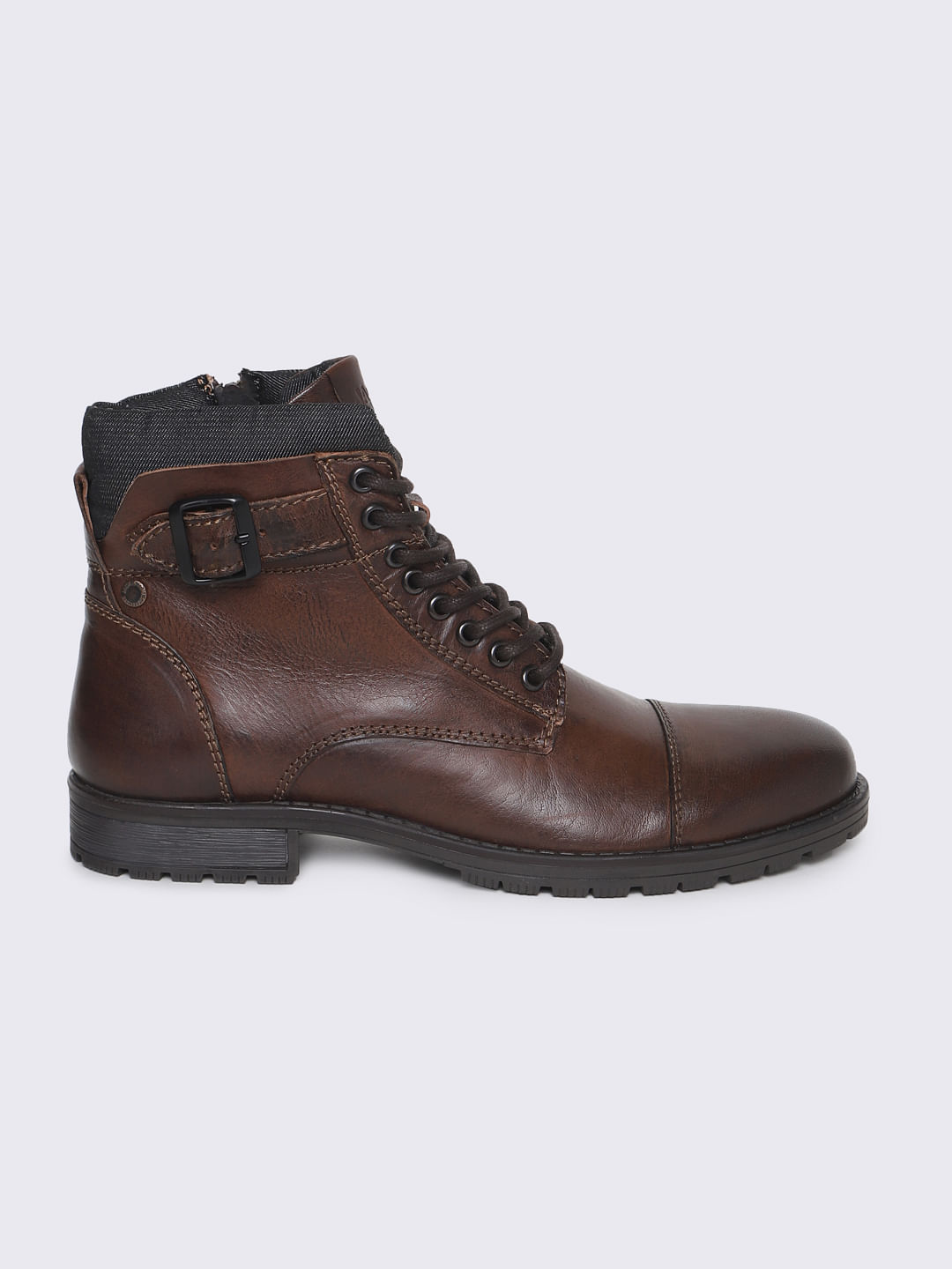 Brown Leather Boots - 6