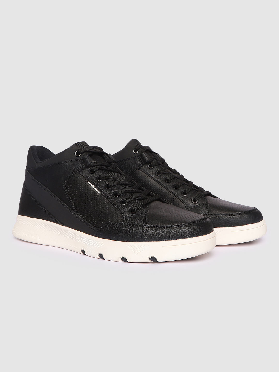 Black Pu Sneakers