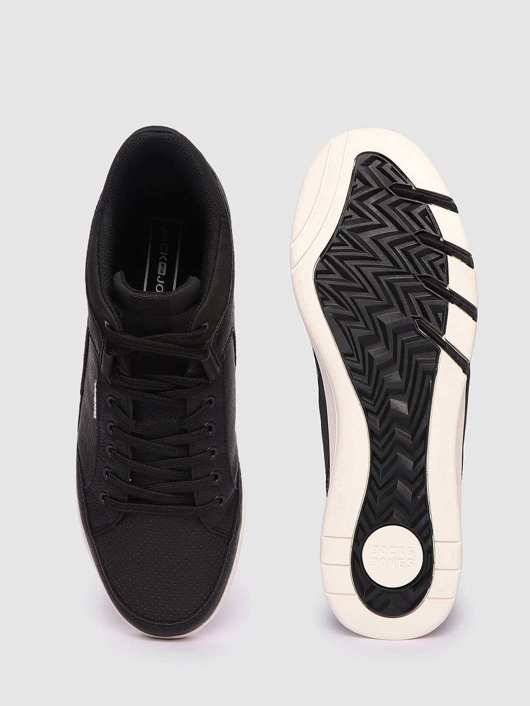Black Pu Sneakers