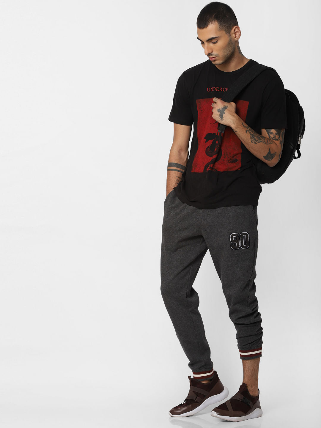 Dark Grey Sweatpants - S
