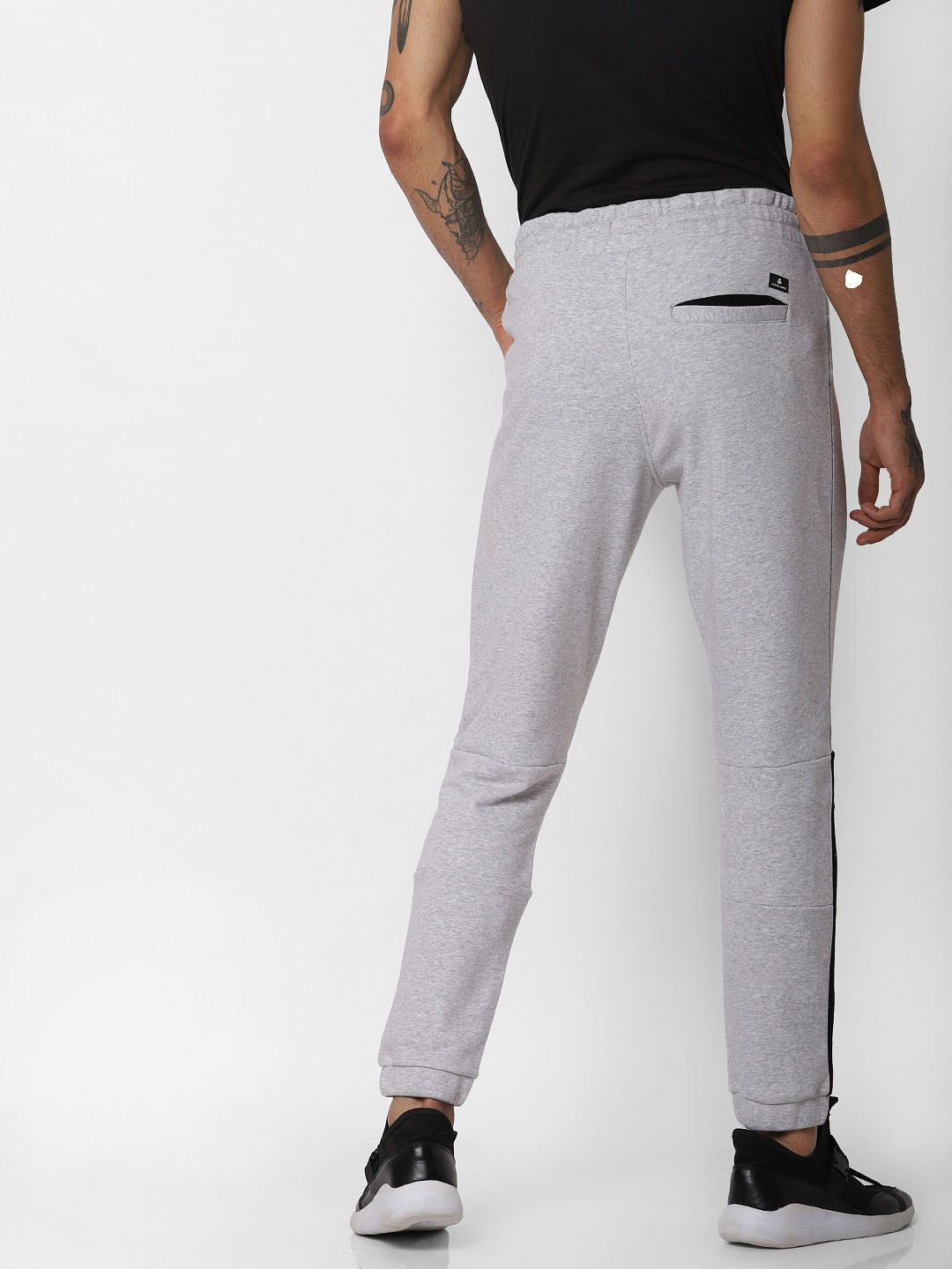 Grey Logo Print Sweatpants