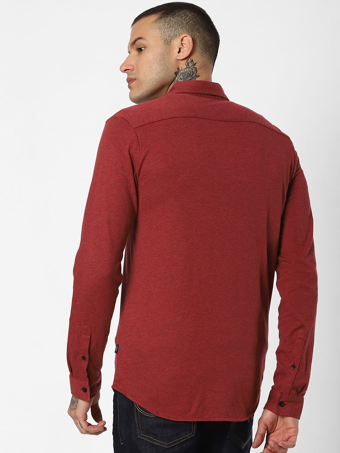 Red Full Sleeves Shirt