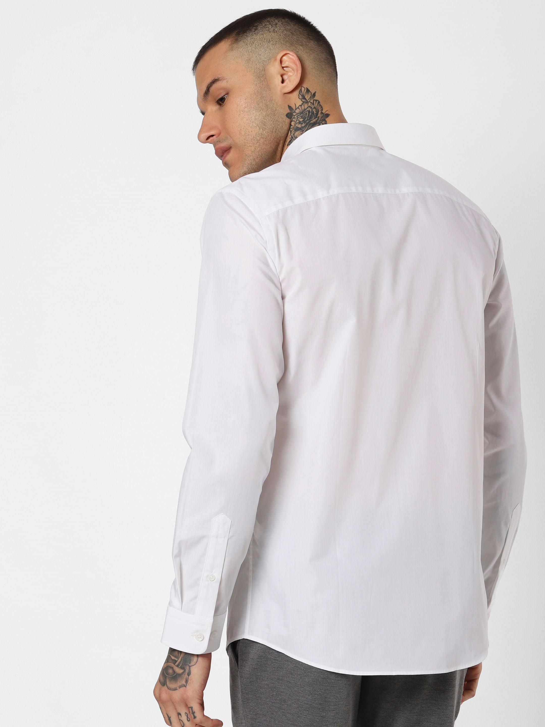 White Full Sleeves Shirt