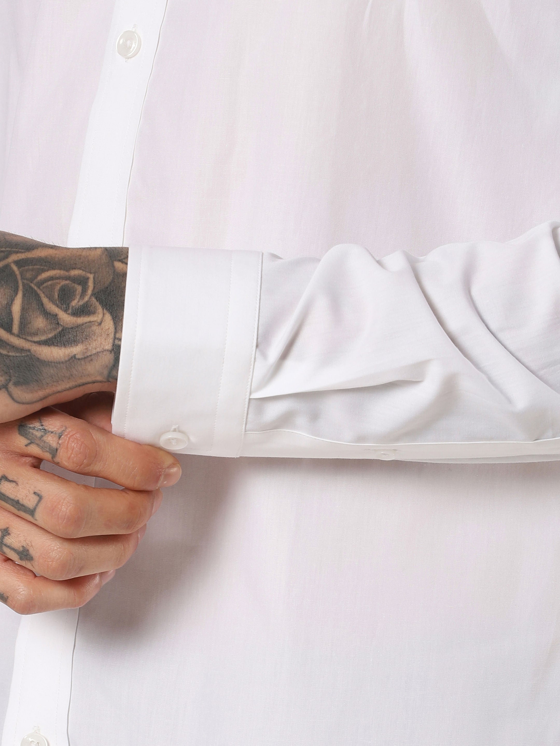 White Full Sleeves Shirt