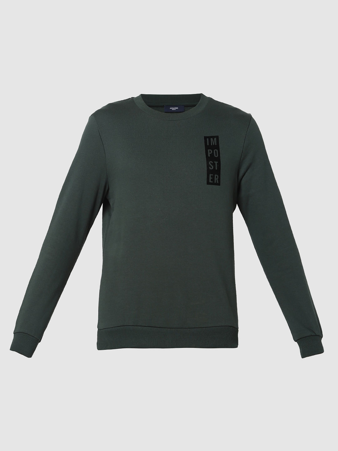 Dark Green Crew Neck Sweatshirt