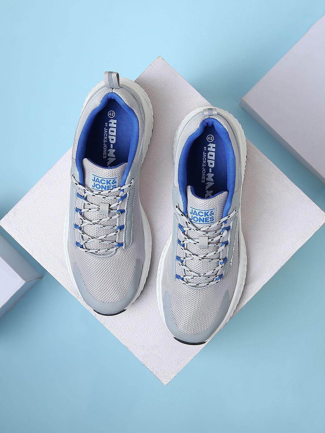 Grey Mesh Sneakers - 6