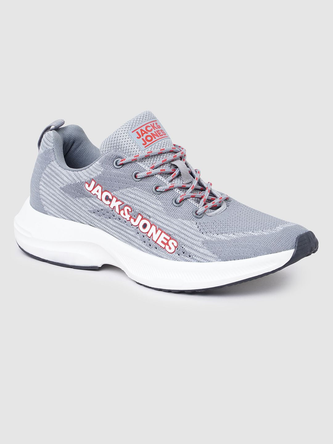 Grey Knit Sneakers