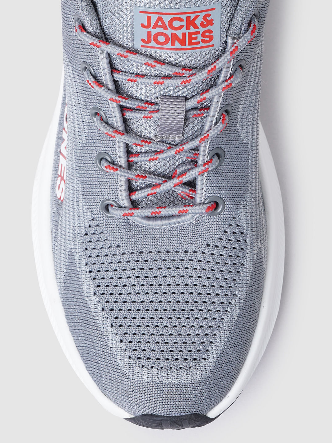 Grey Knit Sneakers