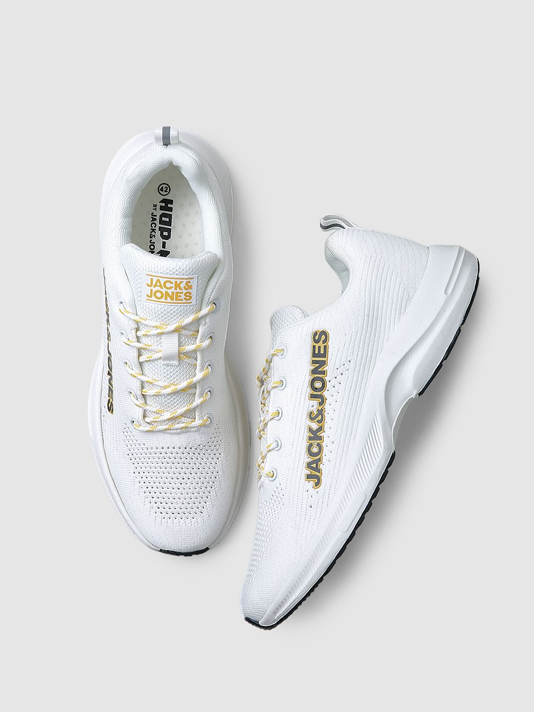 White Knit Sneakers