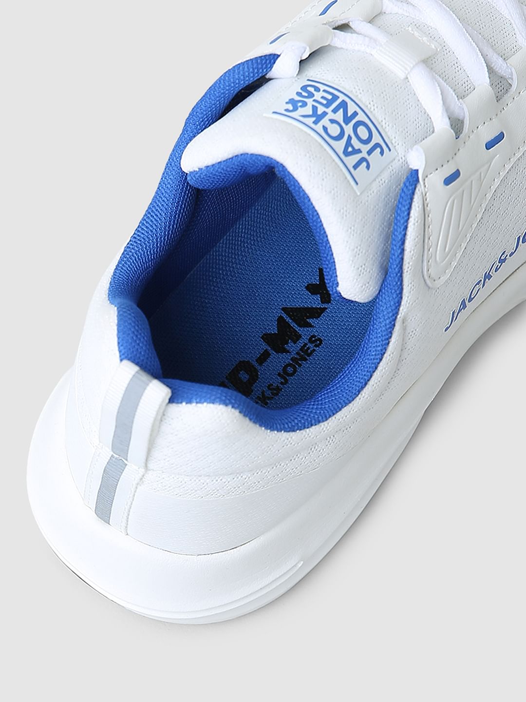 White Colourblocked Sneakers